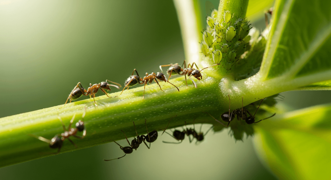 Hormigas en las plantas: qué buscan y cómo eliminarlas