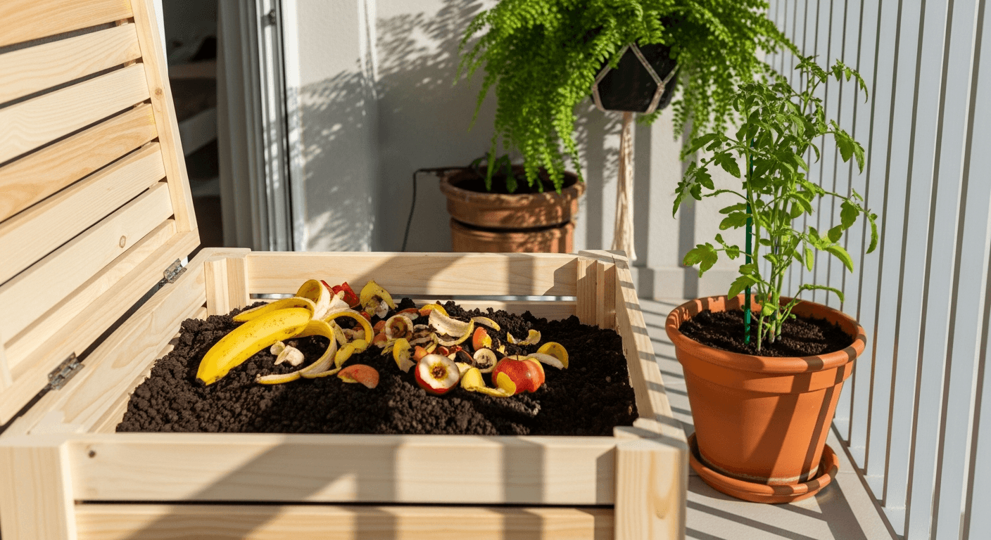 Cómo hacer compost casero (incluso en un balcón)
