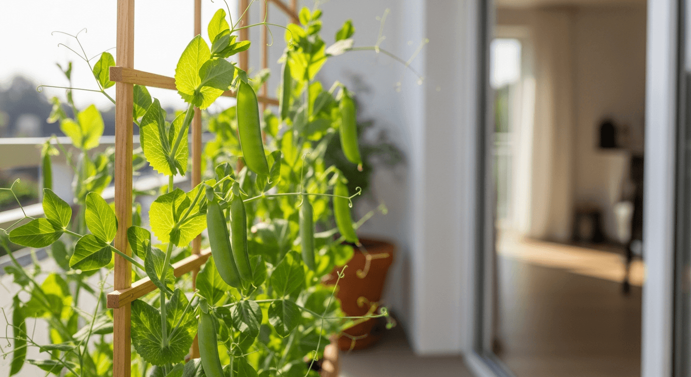 Cómo cultivar guisantes en maceta (clima fresco)