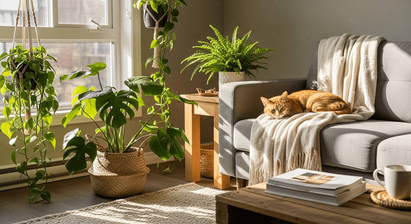 15 plantas seguras para gatos y perros (no tóxicas)