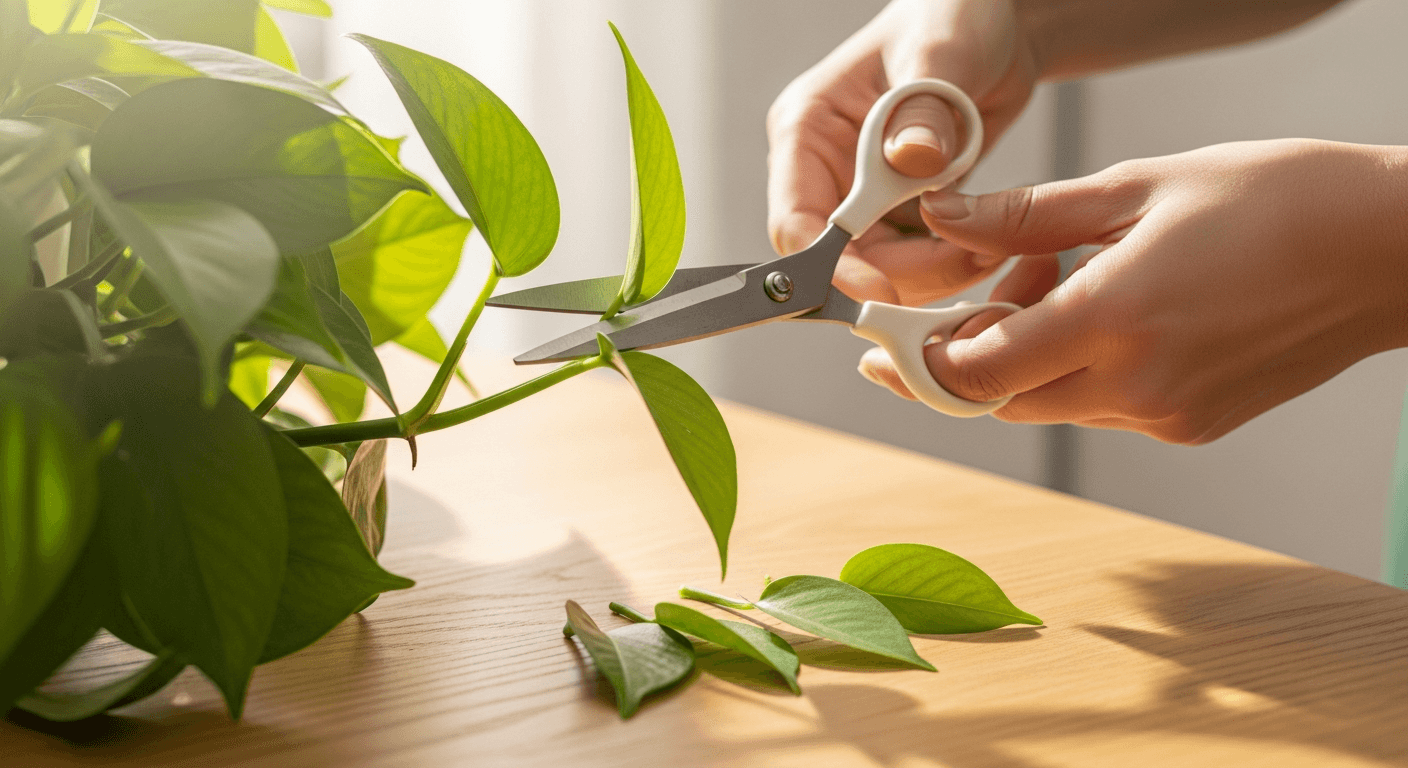 Cómo podar plantas de interior paso a paso