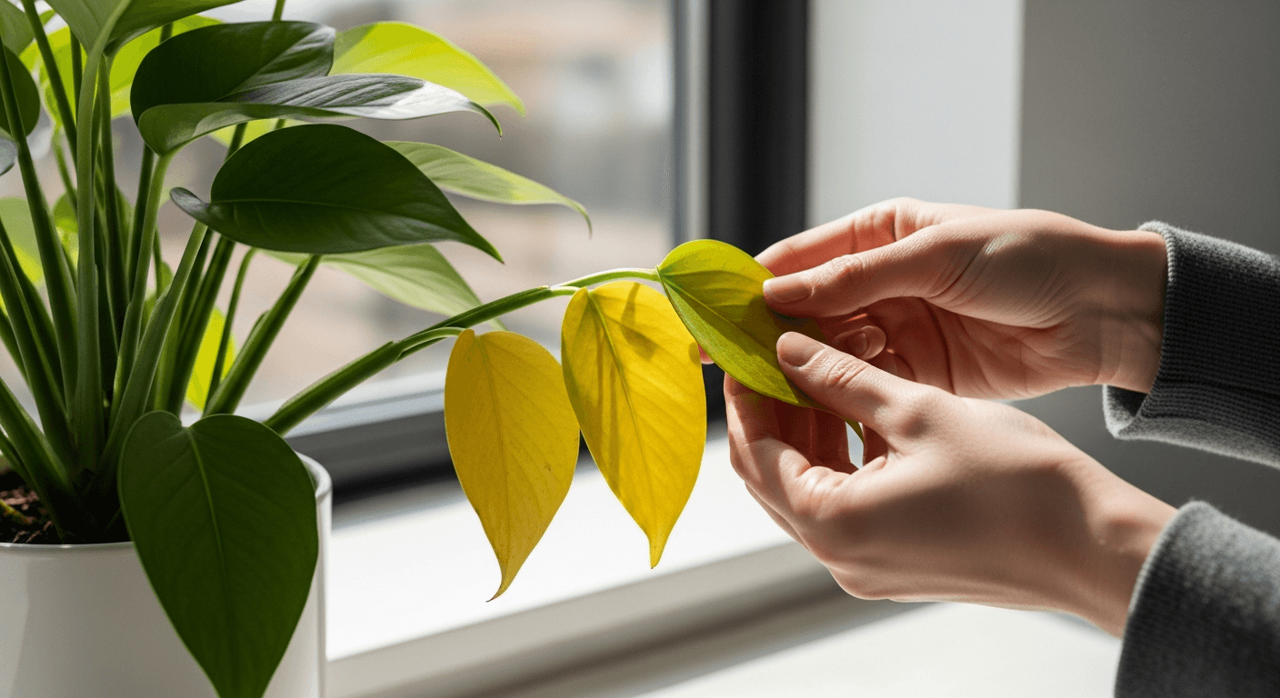 Por qué tu planta tiene hojas amarillas (y cómo solucionarlo)